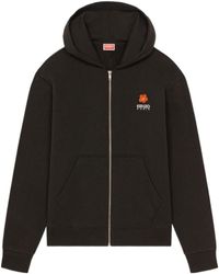 KENZO - Boke Flower Zipped Hoodie - Lyst