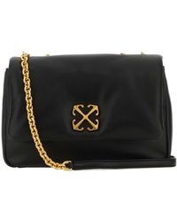 Off-White c/o Virgil Abloh - Jitney Logo Plaque Puffer Shoulder Bag - Lyst