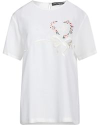 Dolce & Gabbana - Solid-Color Short-Sleeved T-Shirt - Lyst