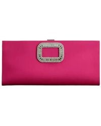 Roger Vivier - Buckle Embellished Clutch Bag - Lyst