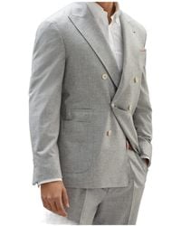 Brunello Cucinelli - Double-Breasted Tailored Blazer - Lyst
