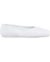 Marni - Bow-Embossed Leather Ballerina Shoes - Lyst