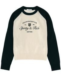 Sporty & Rich - Long-Sleeved Knitted Sweater - Lyst