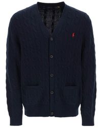 Polo Ralph Lauren - V-Neck Long-Sleeved Cardigan - Lyst