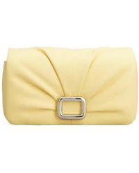 Roger Vivier - Ruched Detailed Mini Crossbody Bag - Lyst