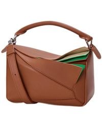 Loewe - Puzzle Leather Tote Bag - Lyst