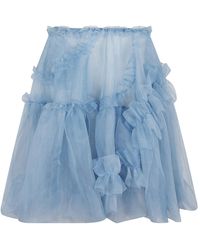 Ermanno Scervino - Ruffled Tulle Skirt - Lyst