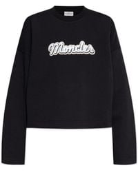 Moncler - Logo Printed Crewneck Sweatshirt - Lyst