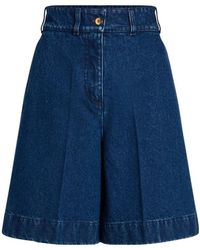 Patou - Denim Bermuda Shorts - Lyst