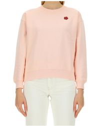 KENZO - Boke Flower Embroidered Crewneck Sweatshirt - Lyst