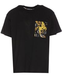 Versace Jeans Couture - Baroque-Pattern Print Detail T-Shirt - Lyst