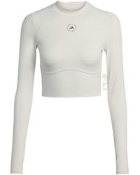 adidas By Stella McCartney - Training Longsleeve Cropped Top - Lyst