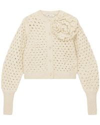 Blumarine - Long-Sleeve Single-Breasted Cardigan - Lyst