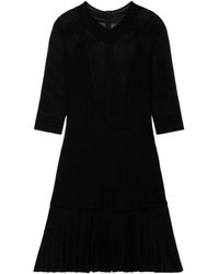 Givenchy - V-Neck Sheer Mini Dress - Lyst