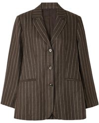 Posse - Pinstripe Single-Breasted Blazer - Lyst