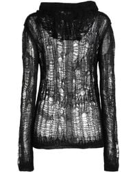 Rick Owens - Solid Lightweight Knit Hoodie - Lyst