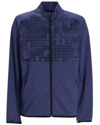 BOSS - Geometric-Pattern Zip-Up Sweatshirt - Lyst
