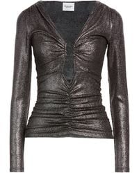 Isabel Marant - Solid Metallic Long Sleeve Top - Lyst