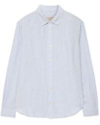 AllSaints - Loom Long Sleeve Linen Shirt - Lyst