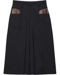 Prada - Kid Mohair Midi Skirt - Lyst