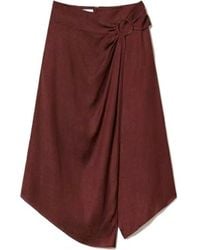 Twinset - Jacquard Ring-Detail Midi Skirt - Lyst
