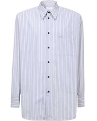 Off-White c/o Virgil Abloh - Striped Long-Sleeved Shirt - Lyst