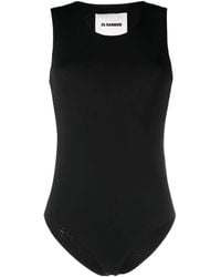 Jil Sander - Sleeveless Crewneck Bodysuit - Lyst