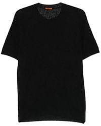 Barena - V-Neck Rib Knit T-Shirt - Lyst