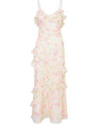 LoveShackFancy - Nocelle Ruffled Maxi Dress - Lyst