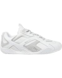 Versace - Galaxia Panelled Lace-Up Sneakers - Lyst