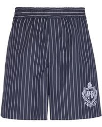 Balmain - Striped Poplin Pyjama Shorts - Lyst
