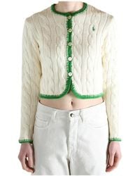 Polo Ralph Lauren - Long Sleeve Crew Neck Cardigan - Lyst
