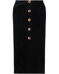 Blazé Milano - Jealousy Sussex Cotton-Velvet Maxi Skirt - Lyst