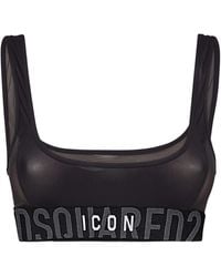 DSquared² - Shoulder Strap Sports Bra - Lyst