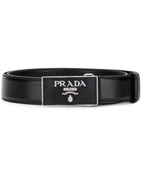 Prada - Square Buckle Belt - Lyst