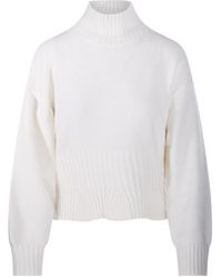 Allude - Boat-Neck Knit Top - Lyst