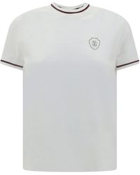Brunello Cucinelli - Logo Printed Crewneck T-Shirt - Lyst