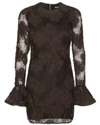 ROTATE BIRGER CHRISTENSEN - Rositana 3D Floral Lace Mini Dress - Lyst