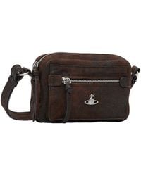 Vivienne Westwood - Orb Textured Messenger Bag - Lyst