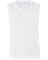 Oscar de la Renta - Guipure Lace Top - Lyst