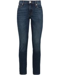 FRAME - Le Garcon Mid Rise Cropped Jeans - Lyst