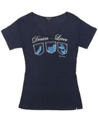 Armani Jeans - Printed T-Shirt - Lyst
