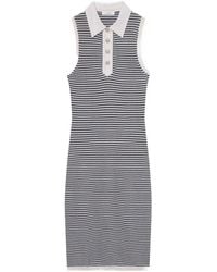 FRAME - Stripe-Pattern Midi Dress - Lyst