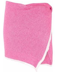 Jacquemus - Twisted-Wrap Knitted Mini Skirt - Lyst