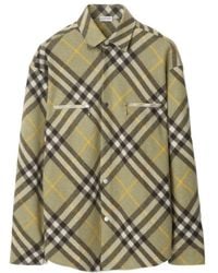 Burberry - Long Sleeved Check Pattern Shirt - Lyst