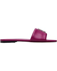 Marc Jacobs - Logo Flat Sandals - Lyst