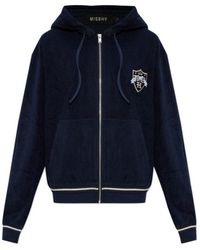 MISBHV - Logo-Embroidered Zip-Up Hoodie - Lyst