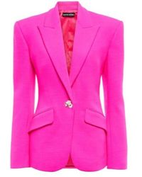 David Koma - Embellished Virgin Wool Blazer - Lyst