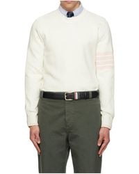 Thom Browne - Milano Stitch 4-Bar Pullover Sweater - Lyst