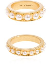 AllSaints - Two Rings - Lyst